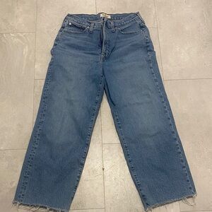 Madewell Perfect Vintage Wide Leg Cropped Jean